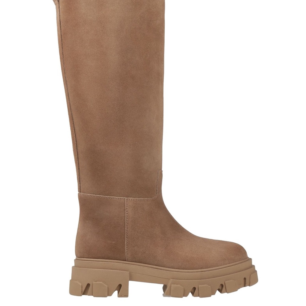Elegant Tan Over the Knee Boots